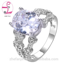 anillo de diamante profesional de fábrica de joyas anillo de oro rosa 18k de oro blanco al por mayor 18k